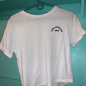 White top says Los Angeles with red,blue detailing